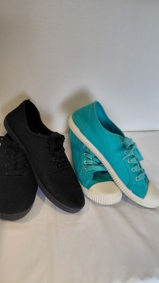 Bambas negras y verdes