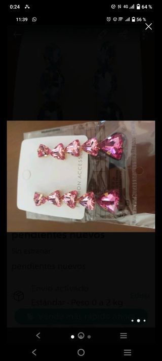 Pendientes rosa | Joyas nuevas