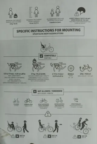 Asiento bici niño - Polisport