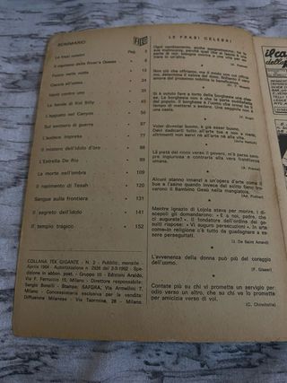 Fumetto Tex N.2 "Uno contro venti" 1964
Originale 