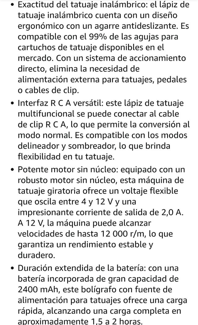 Kit Pluma Tatuaje - Máquina Rotativa