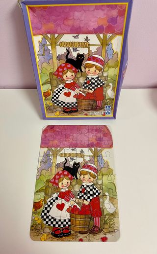 Puzzle infantil vintage FX Schmid caja original