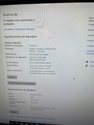 Torre PC KX i5 10ª Gen 8gb RAM 512gb SSD W11 Home