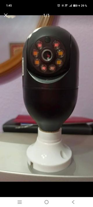 Cámara vigilancia bombilla,