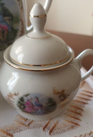 Servicio de café. Santa Clara. Porcelana. 