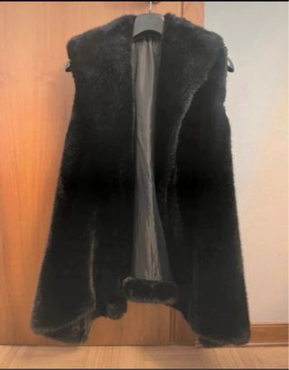Gilet eco pelliccia nero