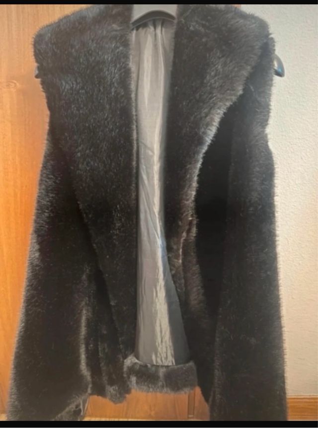 Gilet eco pelliccia nero