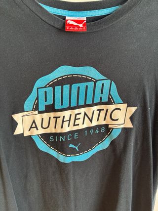 Camiseta Puma Authentic Negra