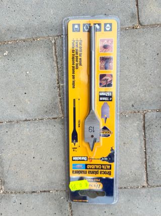 Broca plana madera 19mm - 152mm