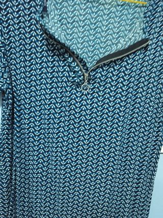 Vestido azul estampado