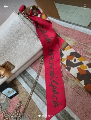 Bolso Purificación García Beige bandolera a estren