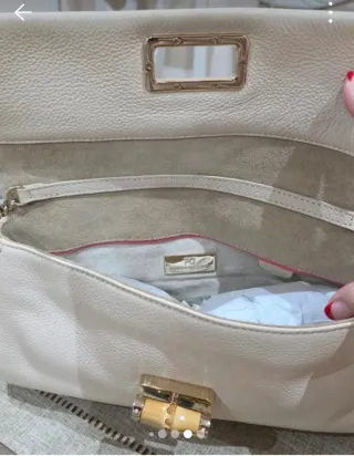 Bolso Purificación García Beige bandolera a estren