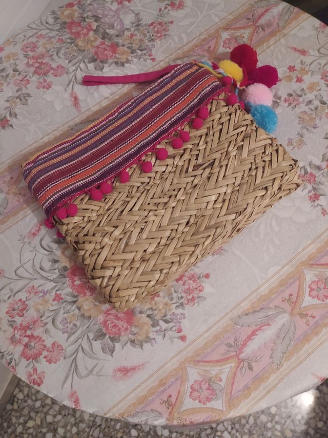 Bolso rafia multicolor verano