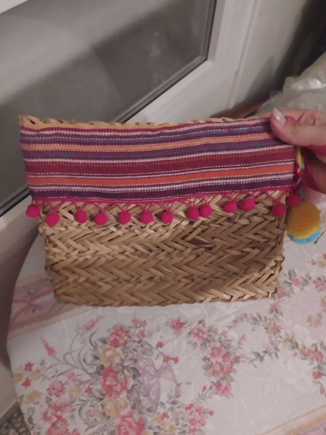 Bolso rafia multicolor verano