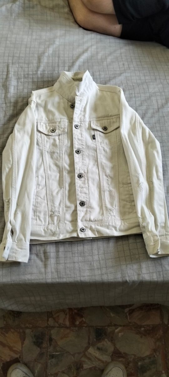 Giacca jeans bianca Terranova
