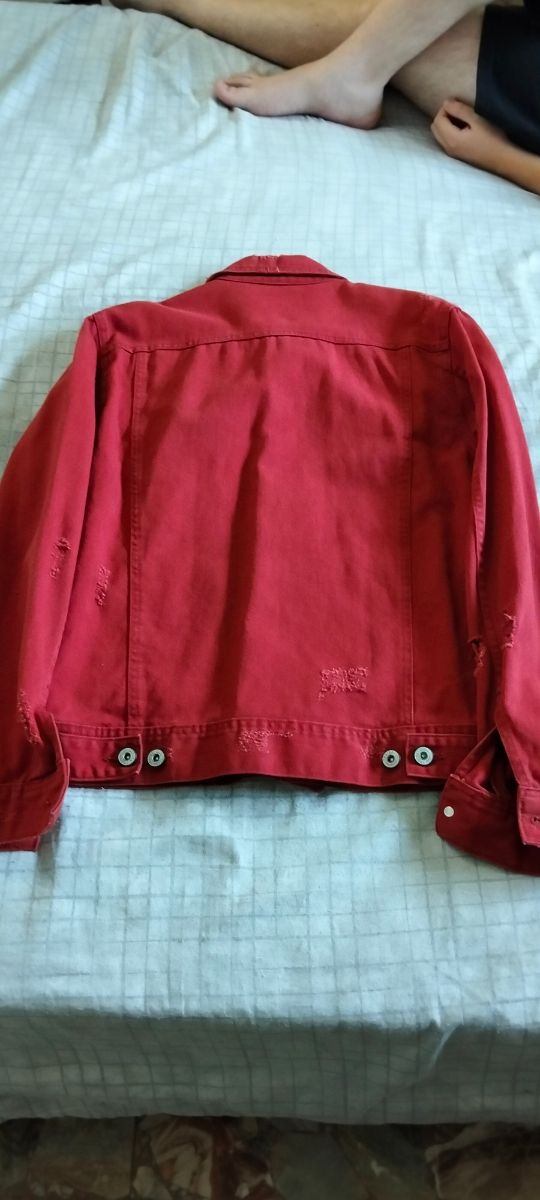 Giacca Jeans Rossa Terranova