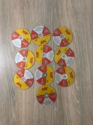10 mini discos radiais de 76mm para parkside