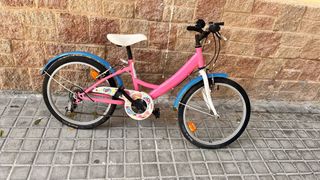 Bicicleta niña rosa 20" usada