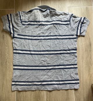Polo Tommy Hilfiger M - Gris Rayas