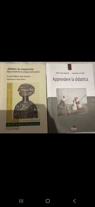 -Abitare la Corporeità
-Apprendere la Didattica