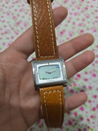 Reloj Fossil marrón y plata