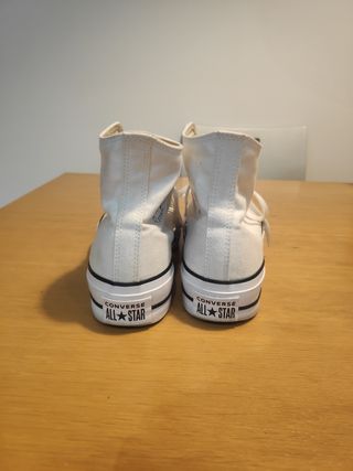 Converse plataforma blancas all stars chuck taylor