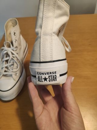 Converse plataforma blancas all stars chuck taylor