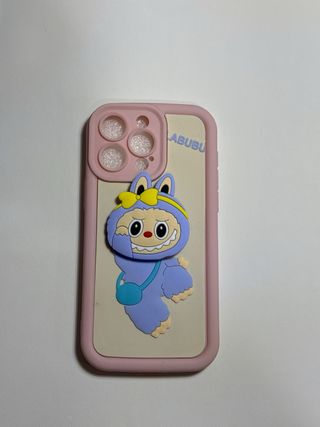 Funda iPhone 15 pro max 5  diseño  labubu