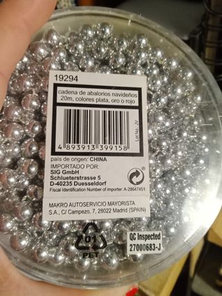 Cadena plata DAZZLERS 20m
