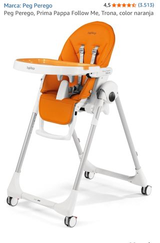 Trona Peg Perego Prima Pappa Follow Me Naranja