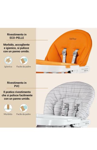 Trona Peg Perego Prima Pappa Follow Me Naranja