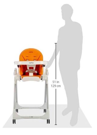 Trona Peg Perego Prima Pappa Follow Me Naranja