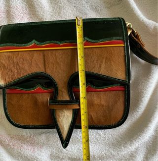 Borsa vera pelle vintage fatta artigianalmente.