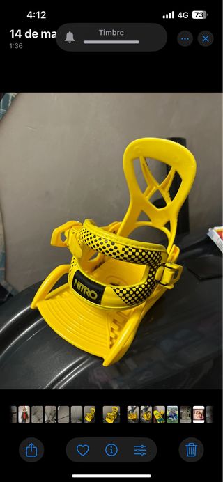 Fijaciones Nitro snowboard 
(hasta num.31/32 )