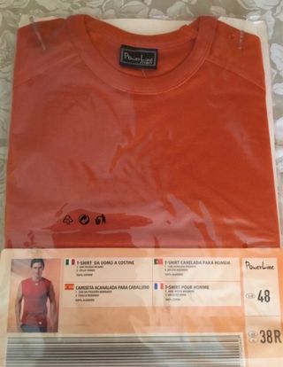 Canotta PowerLine uomo arancio tg M