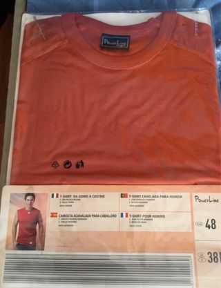 Canotta PowerLine uomo arancio tg M