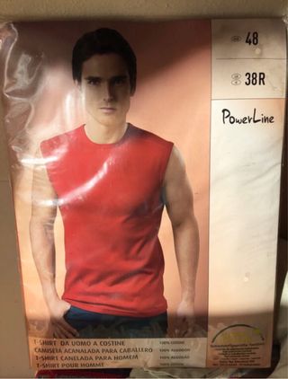 Canotta PowerLine uomo arancio tg M