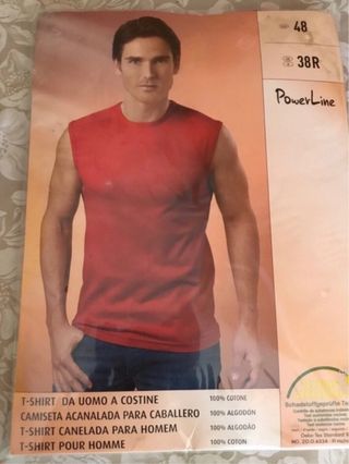 Canotta PowerLine uomo arancio tg M
