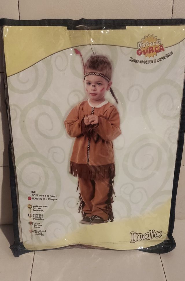 Disfraz indio niño 12-24 meses