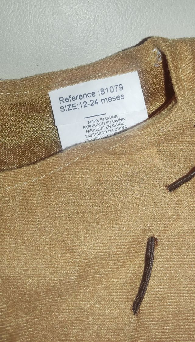 Disfraz indio niño 12-24 meses