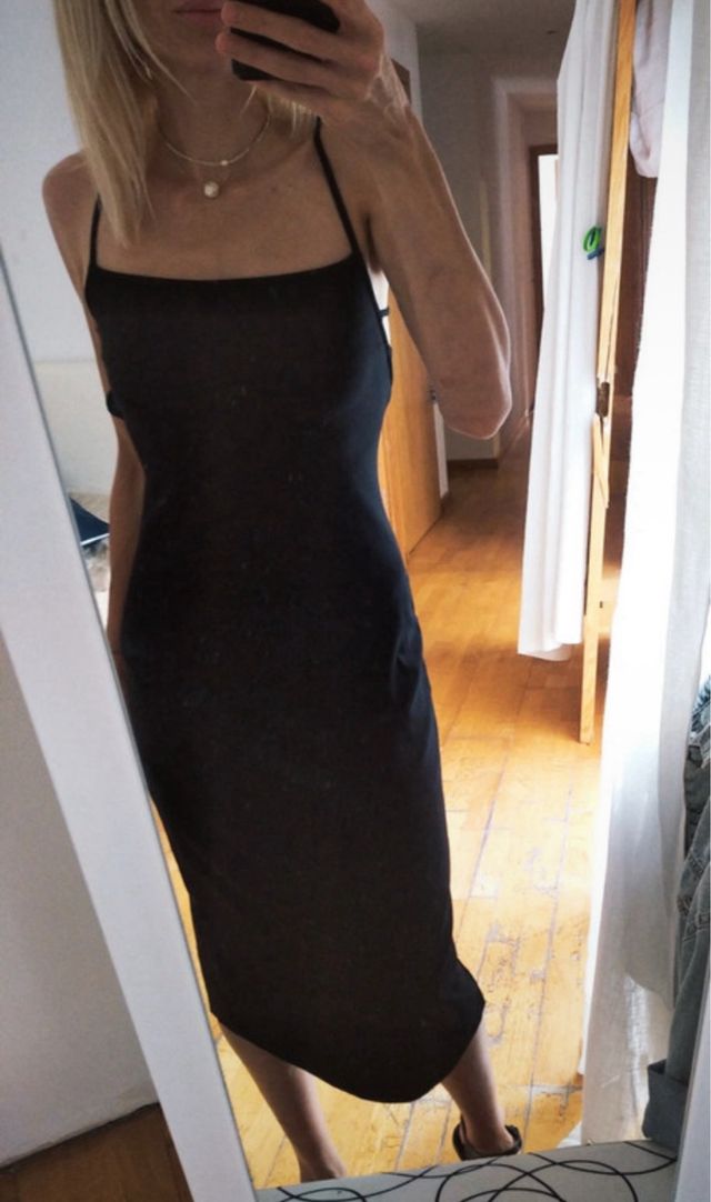 Vestido negro Commence talla S