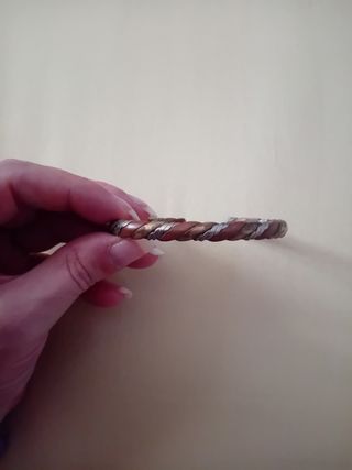 Bracciale Tibetano in rame e metallo anni 70