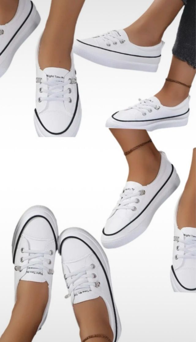 Zapatillas blancas mujer - talla 39