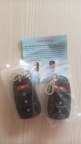 2 Mandos a distancia transmisores copiables