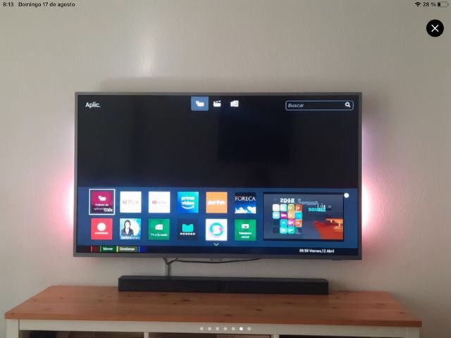 TV Philips Ambilight 55" plateado