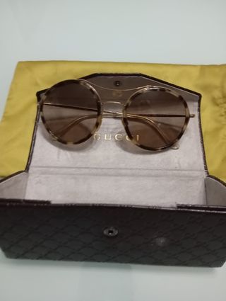 Gafas Gucci - Marrón Dorado