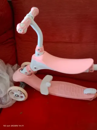Patinete 5 en 1 infantil rosa