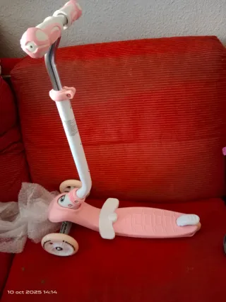 Patinete 5 en 1 infantil rosa