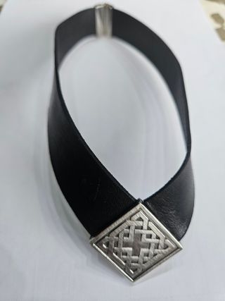 Juego Joyas Piel Plata: Collar Pulsera Pendientes