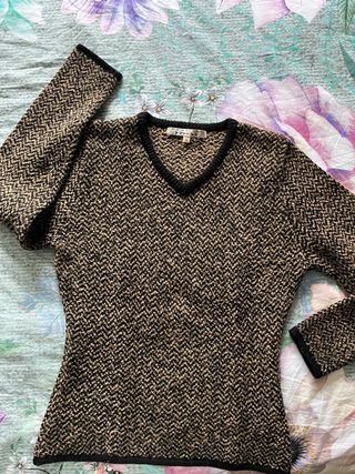 Jersey Hoss M Beige-Negro